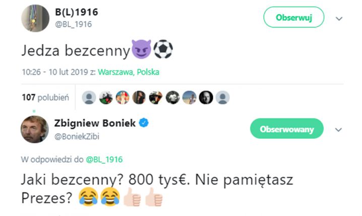 MISTRZOWSKA odpowiedź Zbigniewa Bońka! :D
